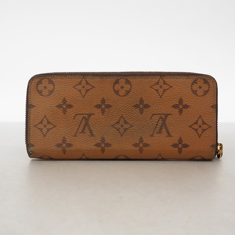 【6ic3262】ルイヴィトン 長財布 モノグラム・リバース ポルトフォイユクレマンス M82336 ブラウン【中古】レディース