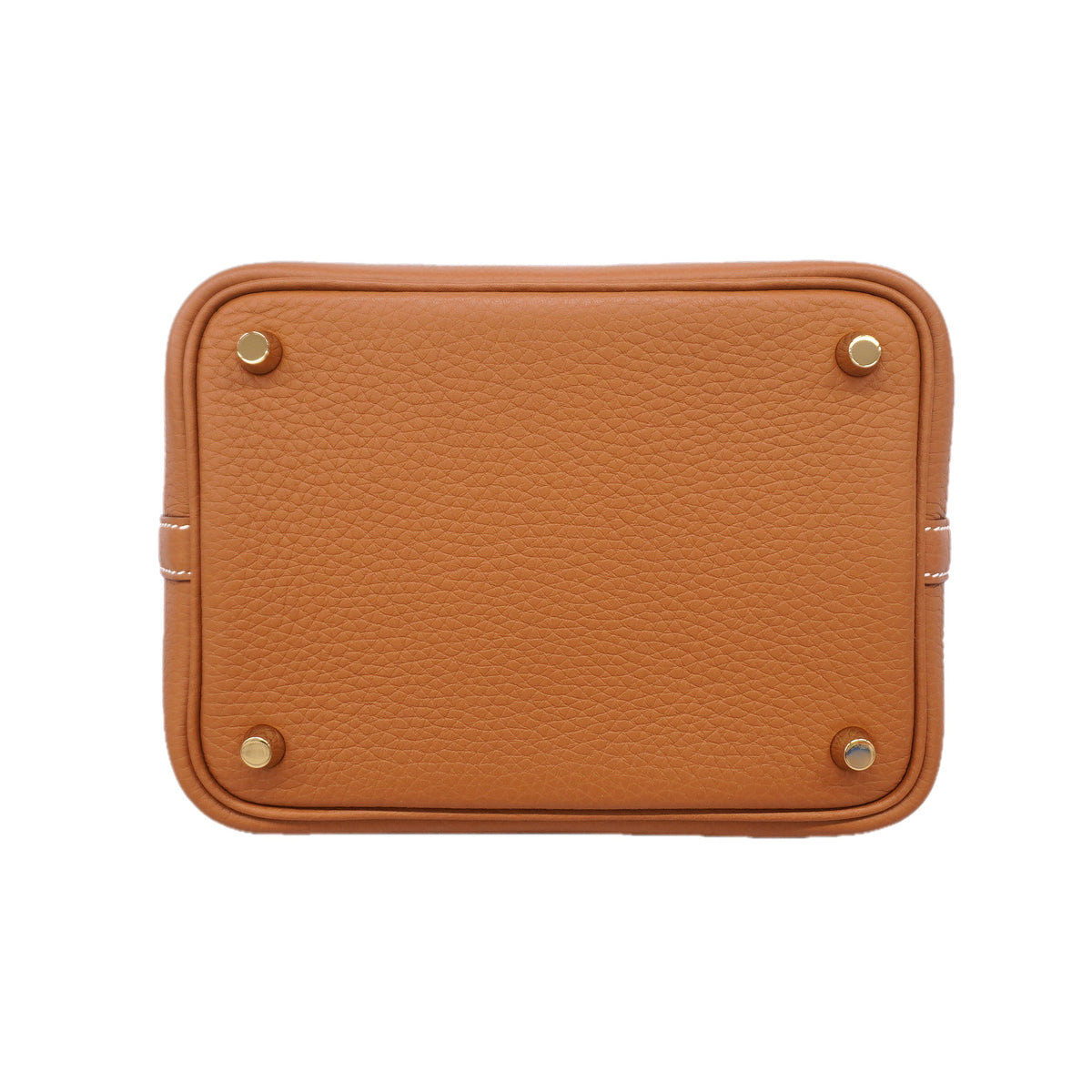 【6ic3266】エルメス ハンドバッグ ピコタンロックPM トリヨンクレマンス ゴールド ゴールド金具 K刻印【中古】レディース