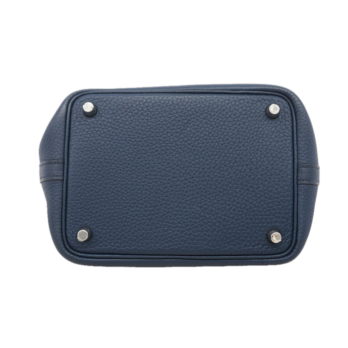 【6ic3269】エルメス ハンドバッグ ピコタンロックPM トリヨンクレマンス ブルードプリュス シルバー金具 U刻印【中古】レディース