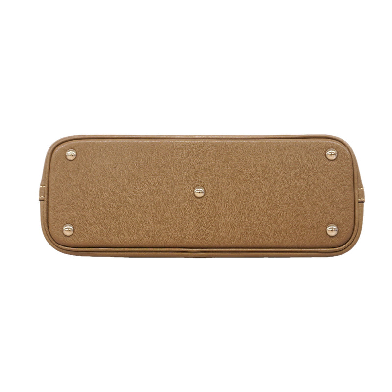 【6ic3274】エルメス ハンドバッグ ボリード27 シェーブル エトゥープ シルバー金具 □K刻印 2wayバッグ【中古】レディース