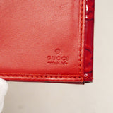 【6ic3285】グッチ 長財布 203550 エナメル レッド ゴールド金具【中古】レディース