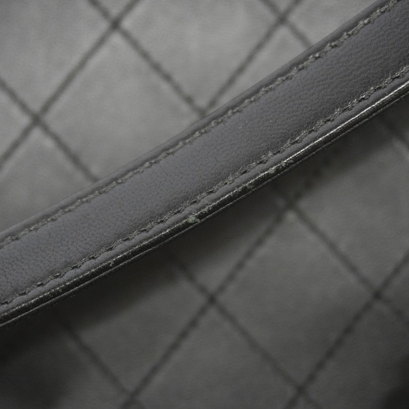 【6ic3287】シャネル ハンドバッグ マトラッセ チェーンショルダー ラムスキン ブラック シャンパンゴールド金具 2wayバッグ【中古】レディース