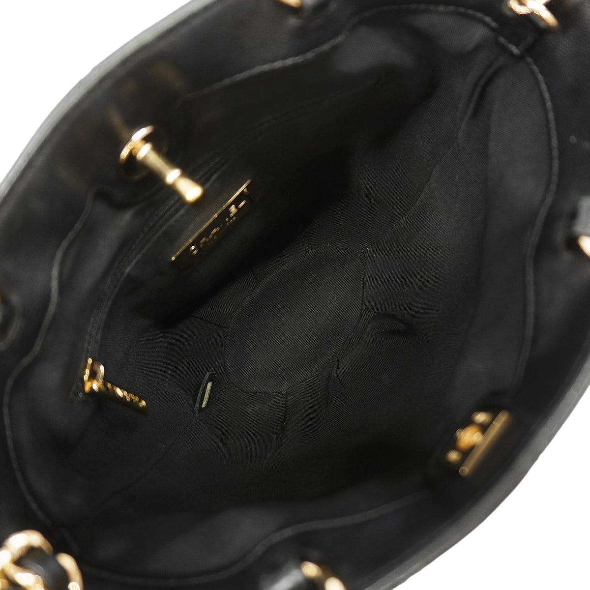 【6ic3287】シャネル ハンドバッグ マトラッセ チェーンショルダー ラムスキン ブラック シャンパンゴールド金具 2wayバッグ【中古】レディース