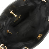 【6ic3287】シャネル ハンドバッグ マトラッセ チェーンショルダー ラムスキン ブラック シャンパンゴールド金具 2wayバッグ【中古】レディース