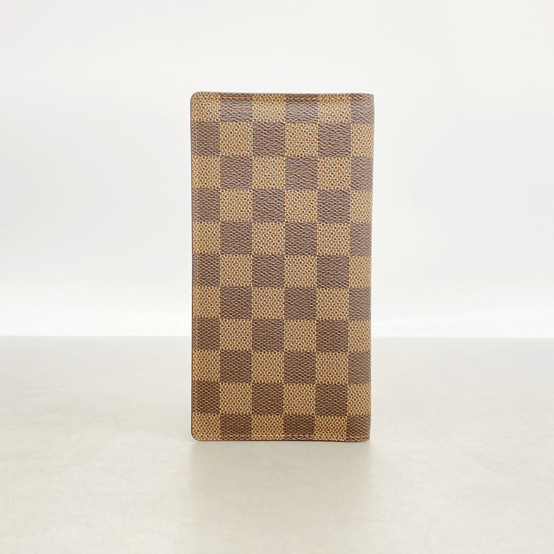 【6ic3299】ルイヴィトン 長札入れ ダミエ ポルトバルールカルトクレディ N61823 エベヌ【中古】メンズ レディース ユニセックス