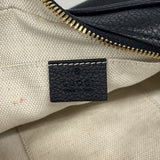 【6ic3300】グッチ ショルダーバッグ ソーホー 308364 レザー ブラック シャンパンゴールド金具【中古】レディース