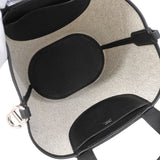 【6ic3309】エルメス ハンドバッグ インザループ23 トワルアッシュ ブラック シルバー金具 W刻印【中古】レディース