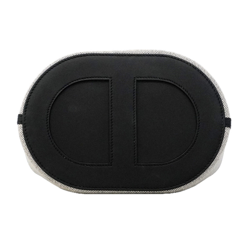 【6ic3309】エルメス ハンドバッグ インザループ23 トワルアッシュ ブラック シルバー金具 W刻印【中古】レディース
