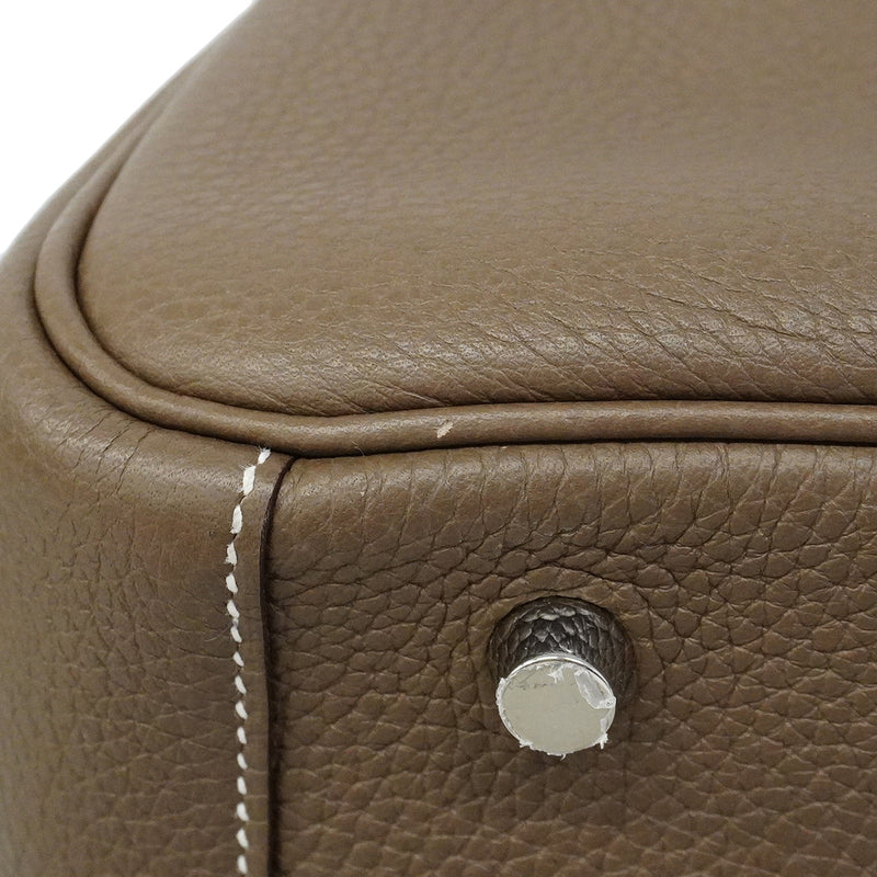 【6ic3310】エルメス ハンドバッグ リンディ30 トリヨンクレマンス エトゥープ シルバー金具 Y刻印 2wayバッグ【中古】レディース