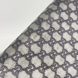 【6ic3326】グッチ 長財布 マイクログッチシマ 278566 レザー シルバー シャンパンゴールド金具【中古】レディース