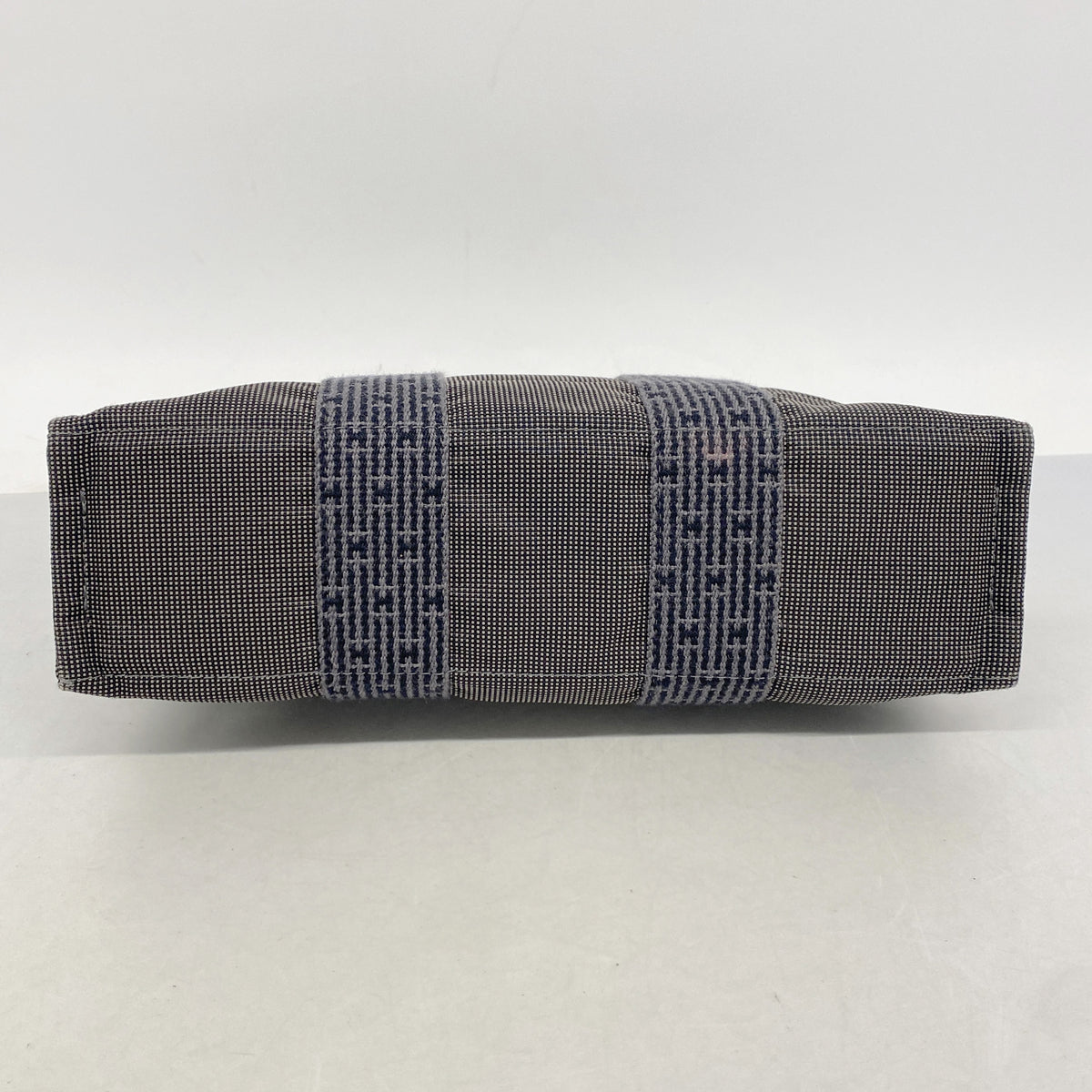 【6ic3332】エルメス トートバッグ エールラインPM ナイロン グレー シルバー金具【中古】レディース
