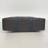 【6ic3332】エルメス トートバッグ エールラインPM ナイロン グレー シルバー金具【中古】レディース