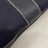 【6ic3346】エルメス トートバッグ ガーデンパーティPM トワルオフィシエ ネイビー シルバー金具 □I刻印【中古】レディース