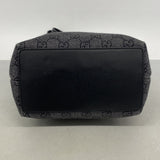 【6ic3350】グッチ トートバッグ 31244 デニム ブラック シルバー金具【中古】レディース
