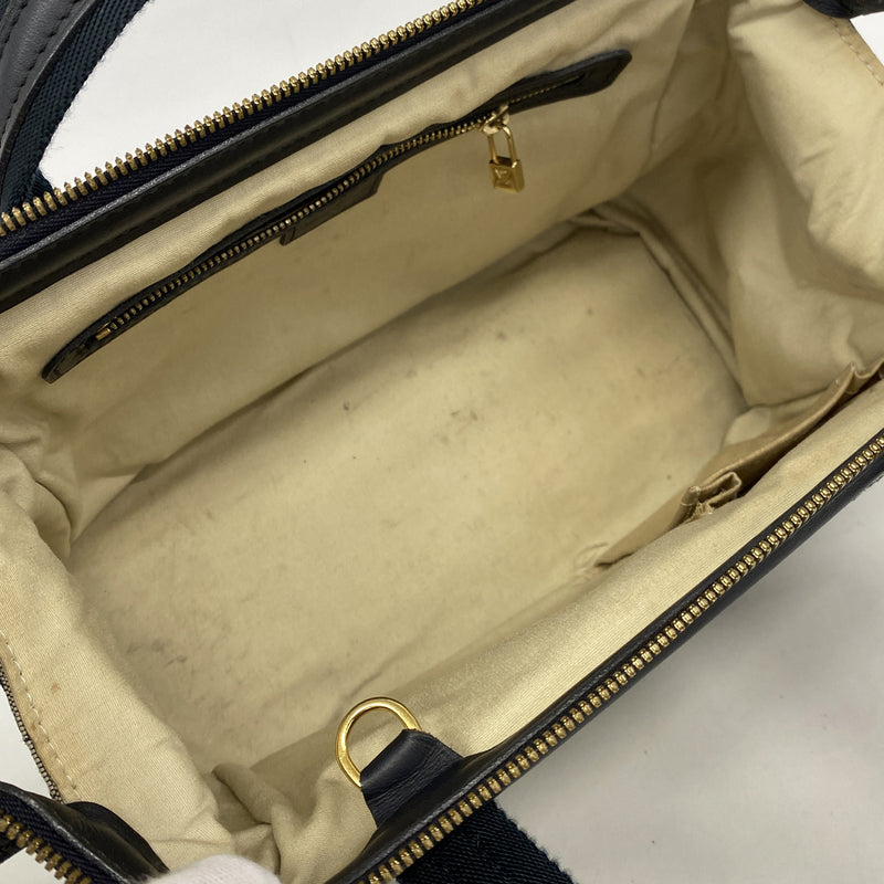 【6ic3351】ルイヴィトン ハンドバッグ モノグラム・ミニ ジョセフィーヌPM M92049 ブルー【中古】レディース