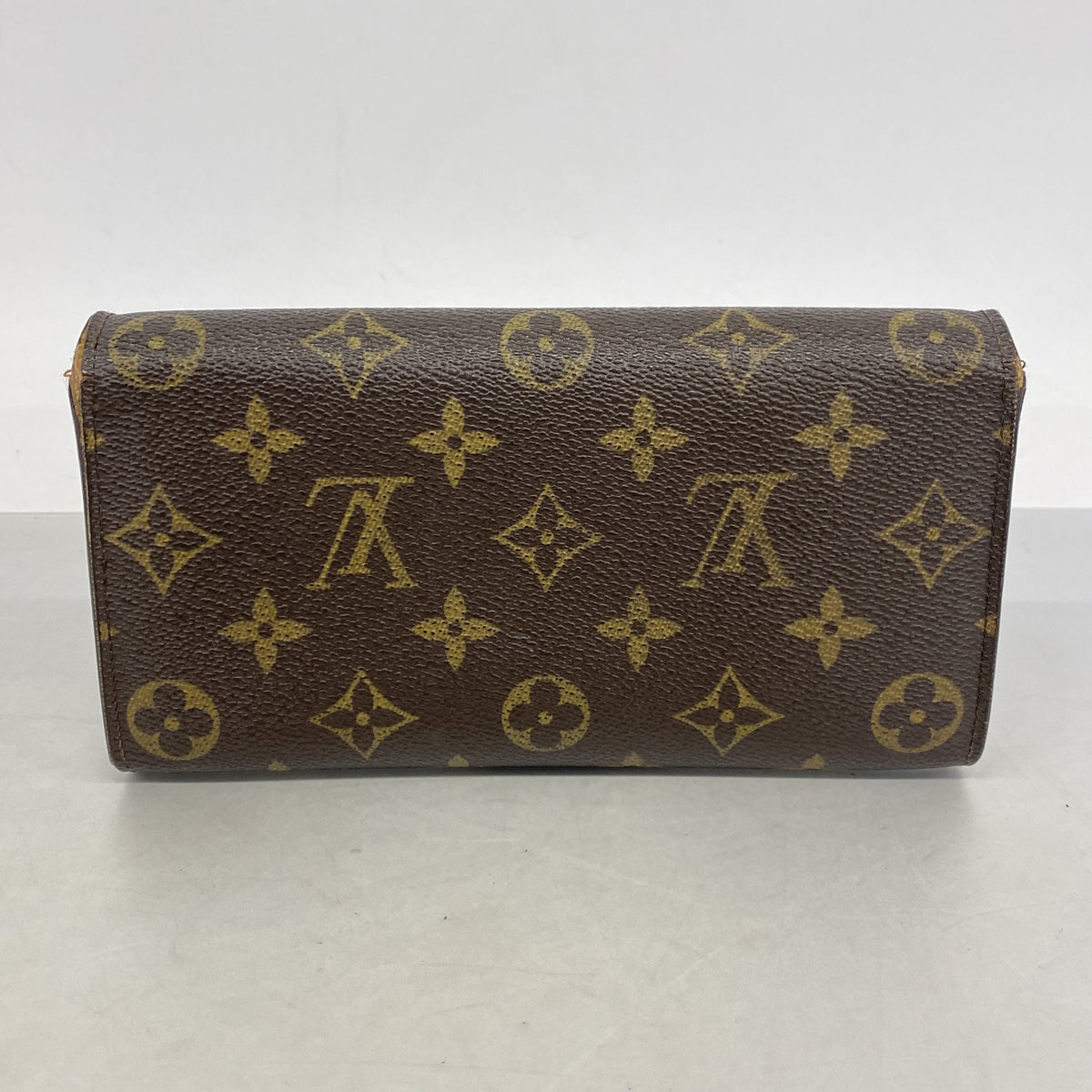 【6ic3360】ルイヴィトン 長財布 モノグラム ポシェットポルトモネクレディ M61726 ブラウン【中古】レディース