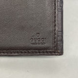 【6ic3365】グッチ 長財布 グッチシマ 1127157 レザー ダークブラウン ゴールド金具【中古】レディース