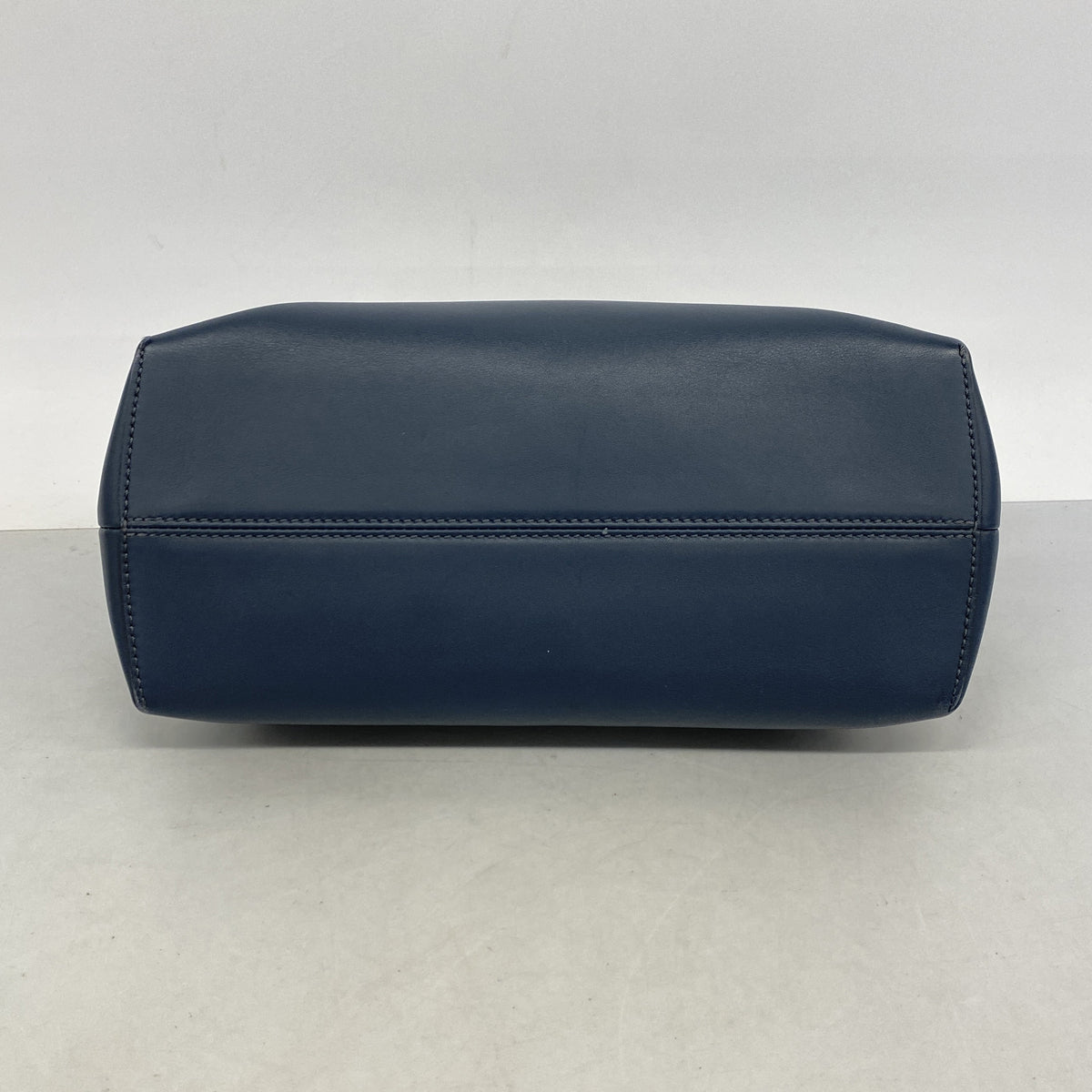 【6ic3371】フェンディ ハンドバッグ バイザウェイ レザー ネイビー ブラウン シルバー金具 2wayバッグ【中古】レディース