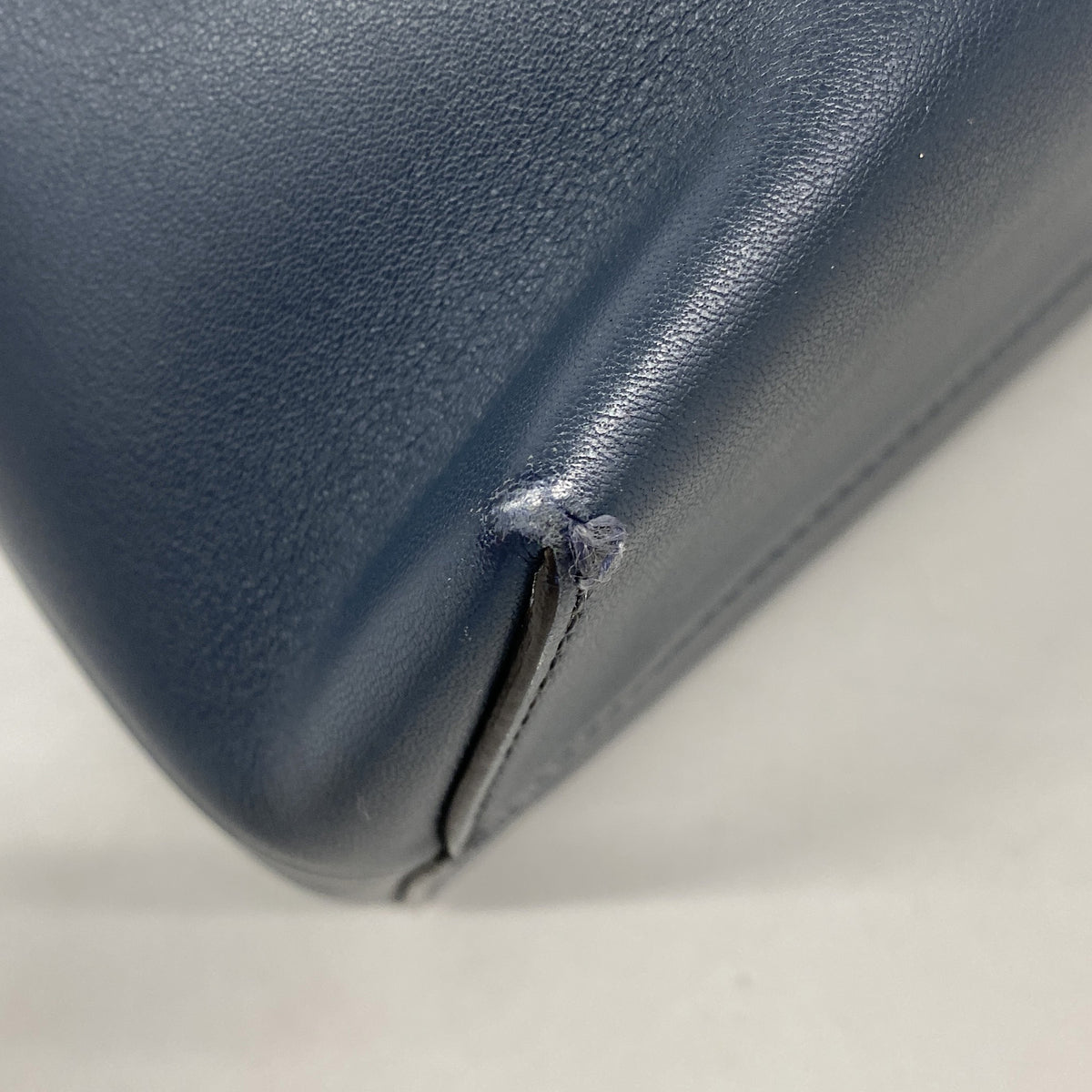 【6ic3371】フェンディ ハンドバッグ バイザウェイ レザー ネイビー ブラウン シルバー金具 2wayバッグ【中古】レディース