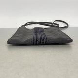 【6ic3373】エルメス ショルダーバッグ エールラインポシェット ナイロン グレー【中古】レディース