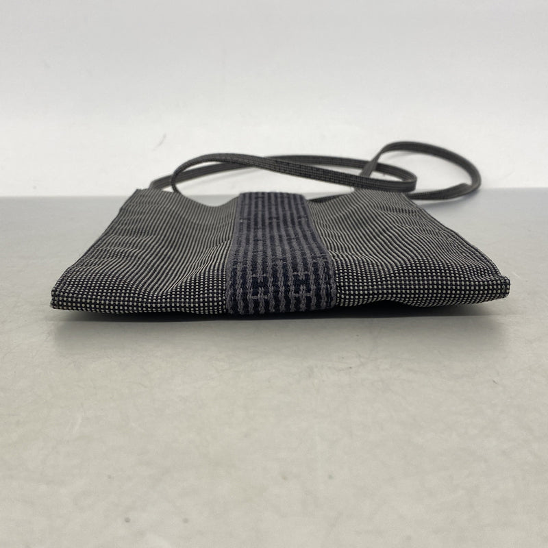 【6ic3373】エルメス ショルダーバッグ エールラインポシェット ナイロン グレー【中古】レディース