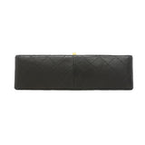 【6ic3374】シャネル ショルダーバッグ マトラッセ Wチェーン ラムスキン ブラック ゴールド金具【中古】レディース
