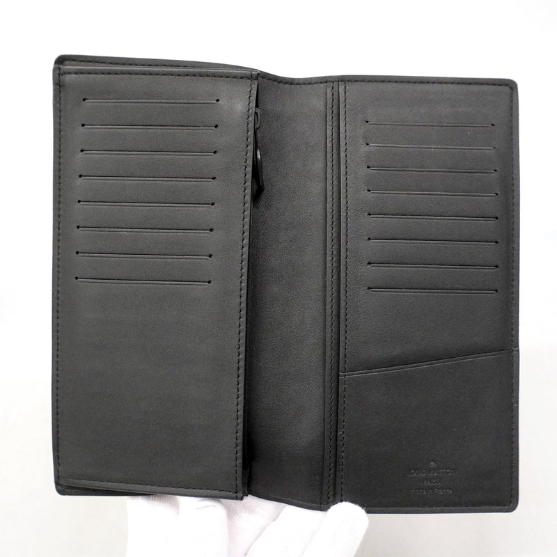 【6ic3394】ルイヴィトン 長財布 モノグラム・トリヨン ポルトフォイユブラザ M69038 ブラック【中古】メンズ