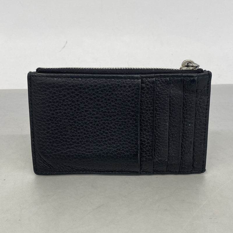 【6ic3397】プラダ コインケース レザー ブラック シルバー金具【中古】メンズ レディース ユニセックス
