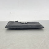 【6ic3397】プラダ コインケース レザー ブラック シルバー金具【中古】メンズ レディース ユニセックス