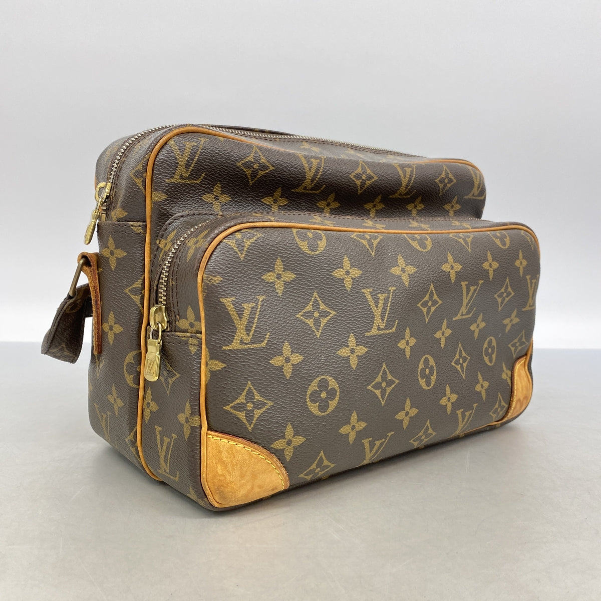 【6ic3433】ルイヴィトン ショルダーバッグ モノグラム ナイル M45244 ブラウン【中古】レディース
