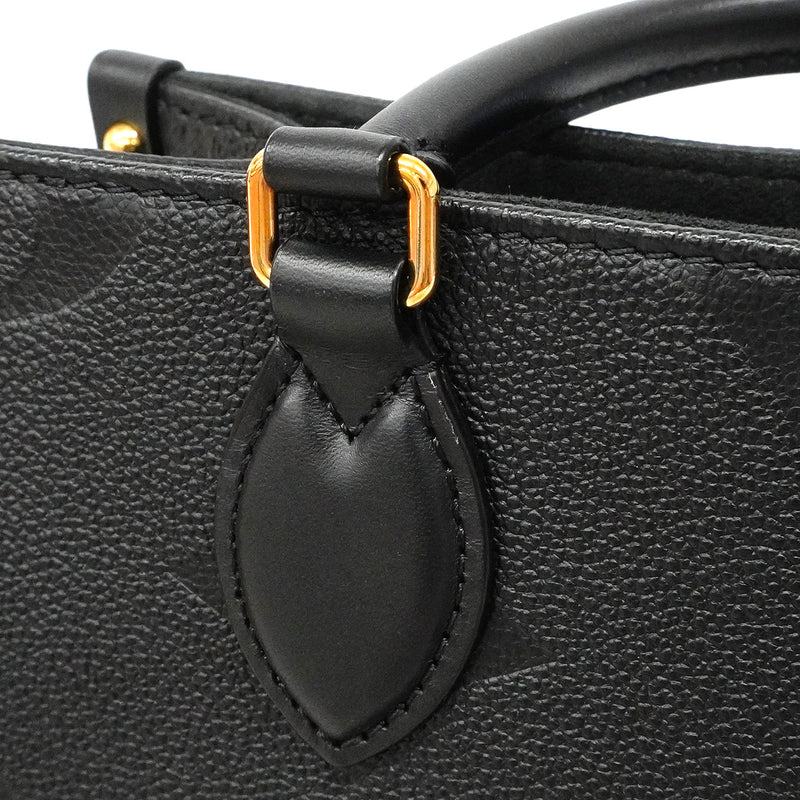 【6ic3434】ルイヴィトン ハンドバッグ モノグラム・アンプラント オンザゴーPM M45653 ノワール 2wayバッグ【中古】レディース