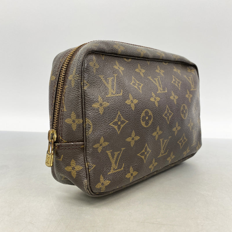 【6ic3457】ルイヴィトン ポーチ モノグラム トゥルーストワレット23 M47524 ブラウン【中古】レディース