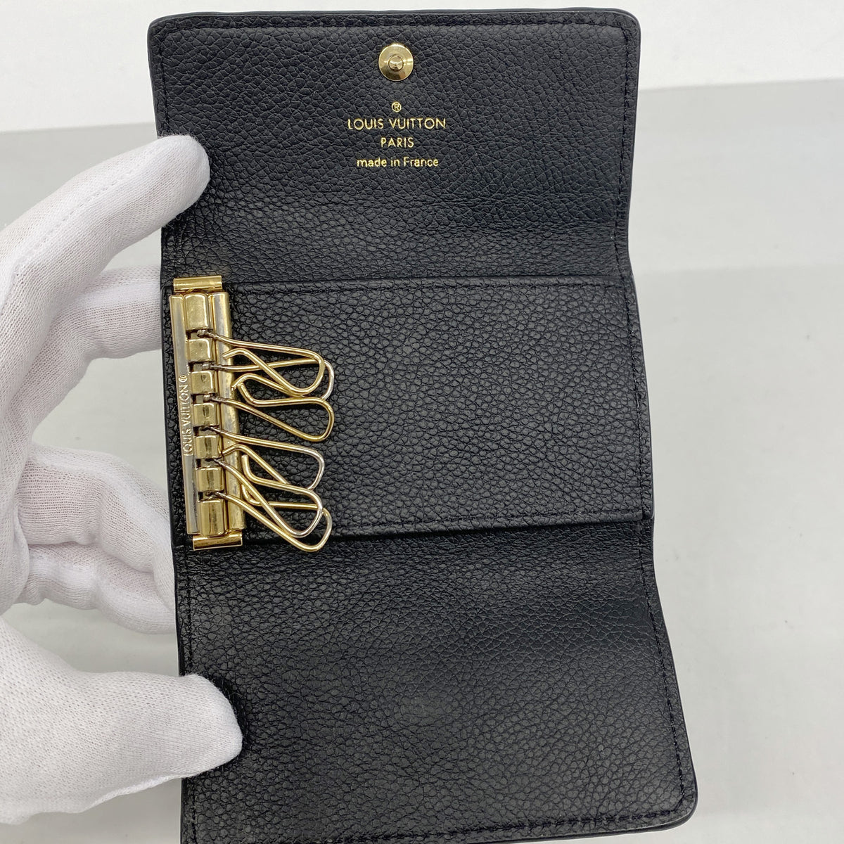 【6ic3525】ルイヴィトン キーケース モノグラム・アンプラント ミュルティクレ6 M64421 ノワール【中古】メンズ レディース ユニセックス