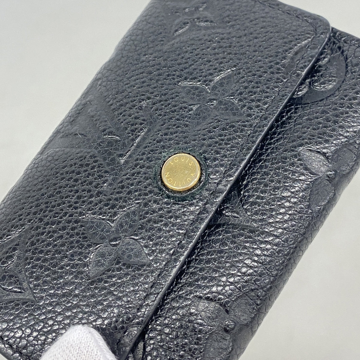 【6ic3525】ルイヴィトン キーケース モノグラム・アンプラント ミュルティクレ6 M64421 ノワール【中古】メンズ レディース ユニセックス