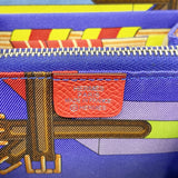【6ic3535】エルメス コインケース アザップシルクインコンパクト ヴォーエプソン ブーゲンビリア シルバー金具 □P刻印【中古】メンズ レディース ユニセックス