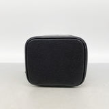【6ic3547】シャネル バニティバッグ キャビアスキン ブラック ゴールド金具【中古】レディース