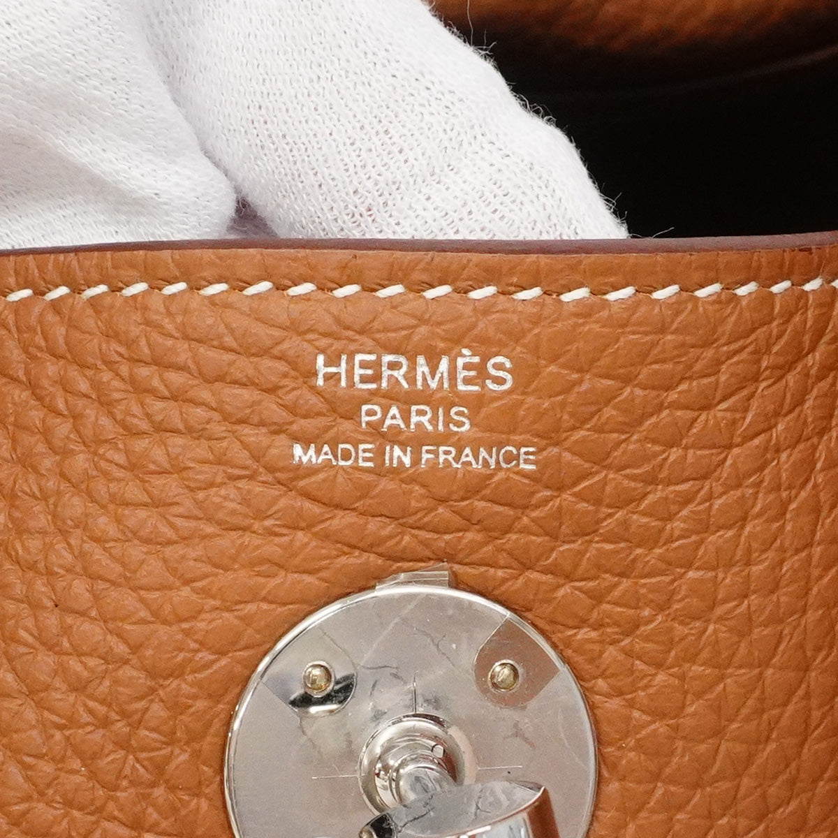 【6ic3561】エルメス ハンドバッグ リンディ26 トリヨンクレマンス ゴールド シルバー金具 K刻印 2wayバッグ【中古】レディース