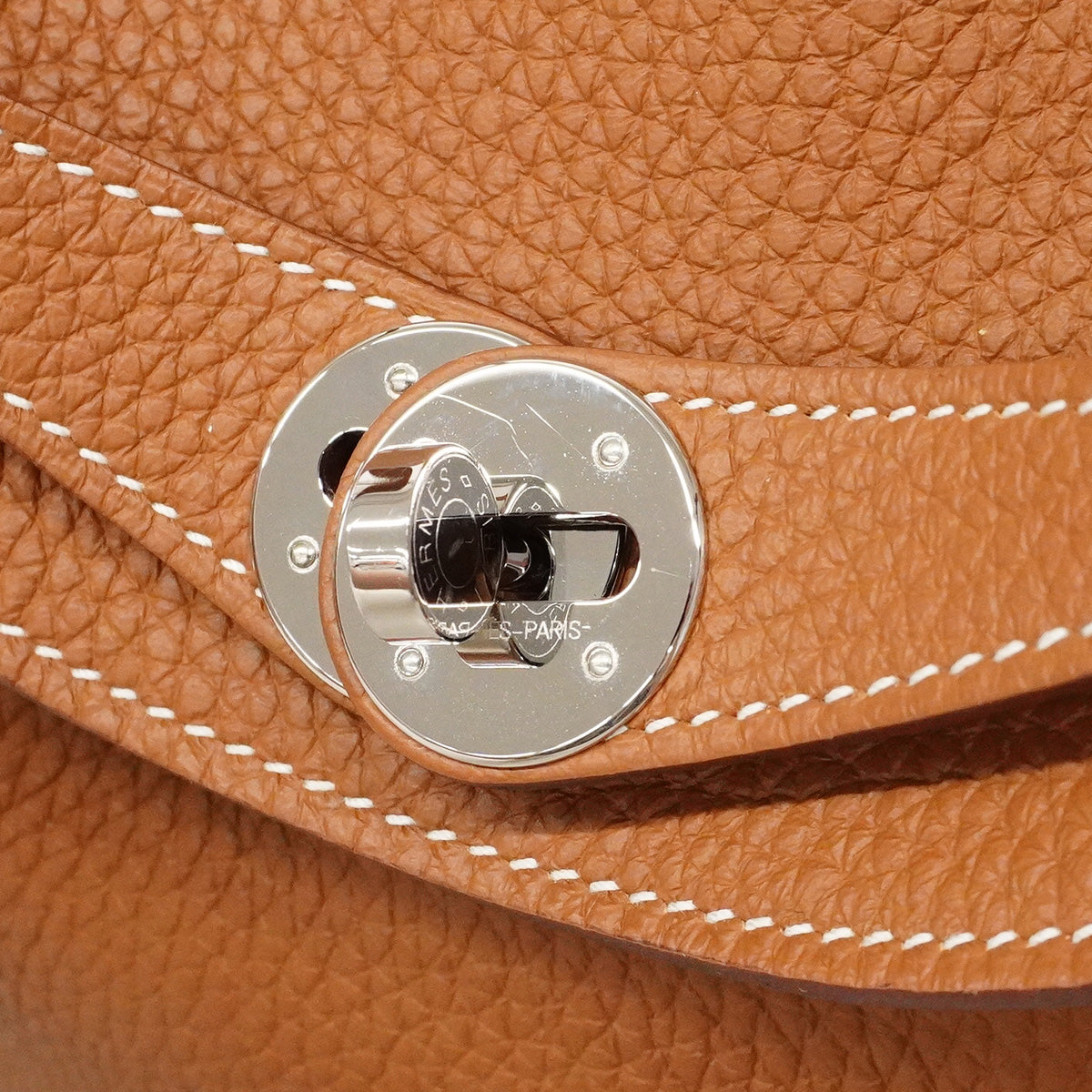 【6ic3561】エルメス ハンドバッグ リンディ26 トリヨンクレマンス ゴールド シルバー金具 K刻印 2wayバッグ【中古】レディース