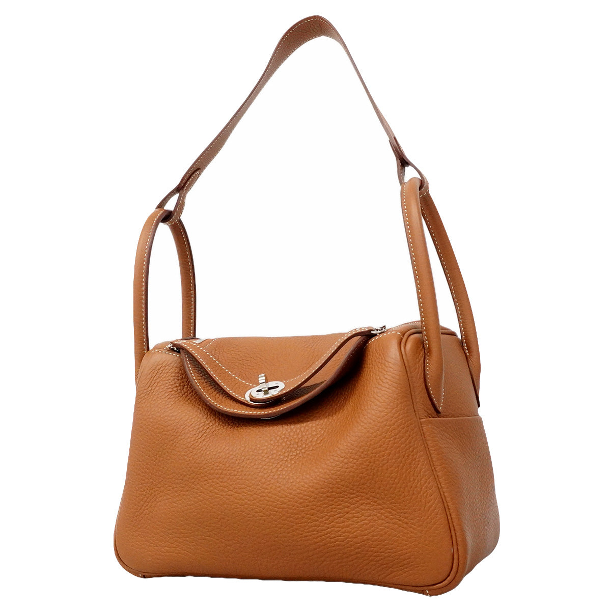 【6ic3561】エルメス ハンドバッグ リンディ26 トリヨンクレマンス ゴールド シルバー金具 K刻印 2wayバッグ【中古】レディース
