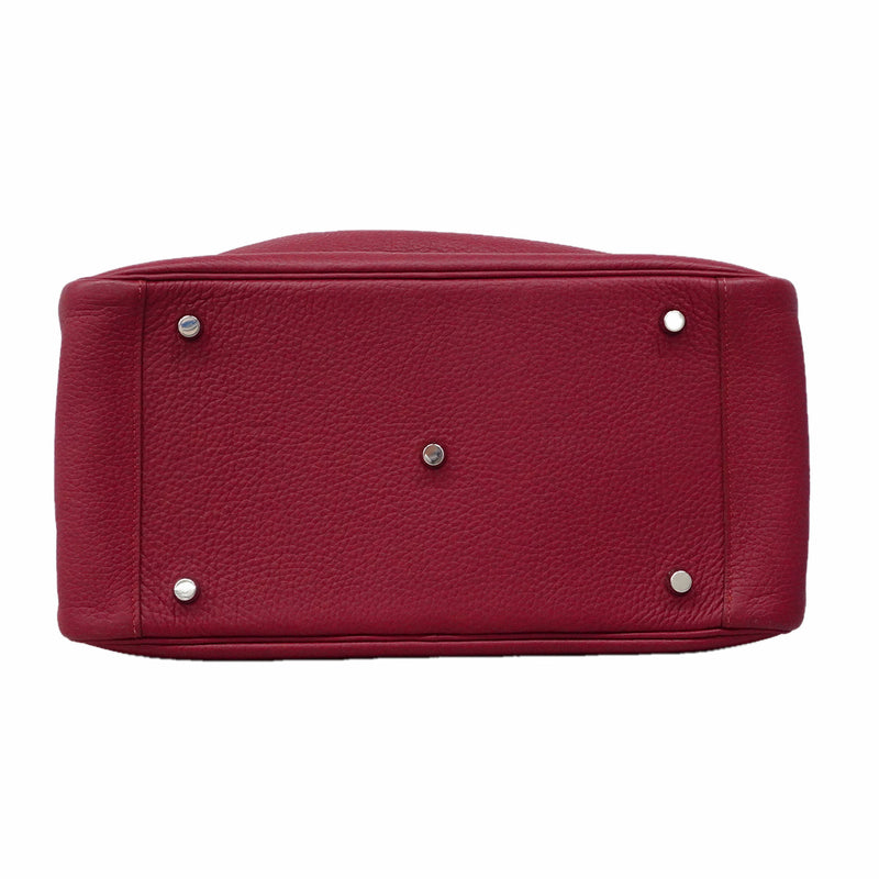 【6ic3565】エルメス ハンドバッグ リンディ34 トリヨンクレマンス ルビー シルバー金具 □O刻印 2wayバッグ【中古】レディース