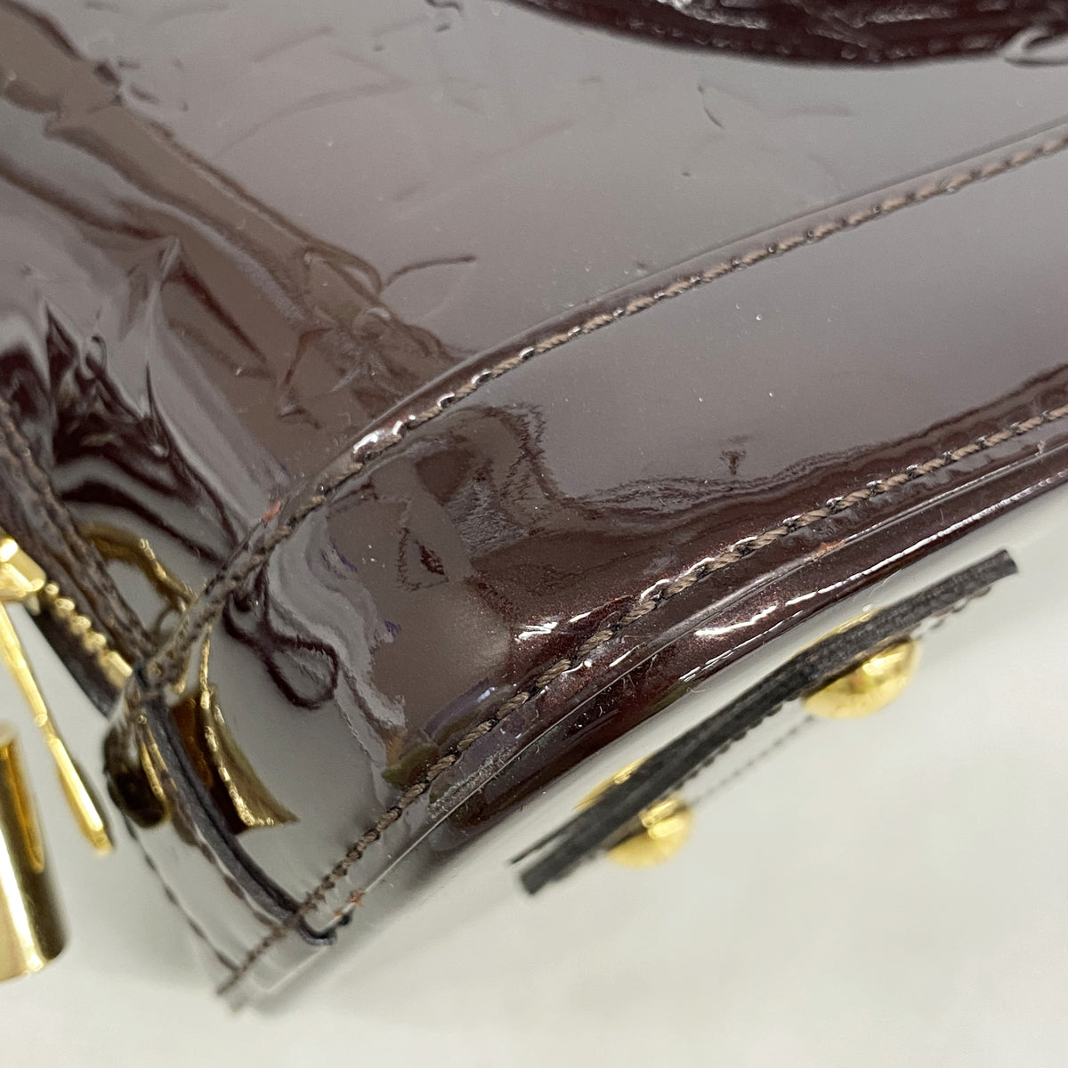 【6ic3570】ルイヴィトン ハンドバッグ ヴェルニ アルマBB M91678 アマラント 2wayバッグ【中古】レディース