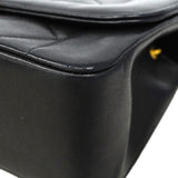 【6ic3577】シャネル ショルダーバッグ マトラッセ チェーンショルダー ラムスキン ブラック ゴールド金具【中古】レディース