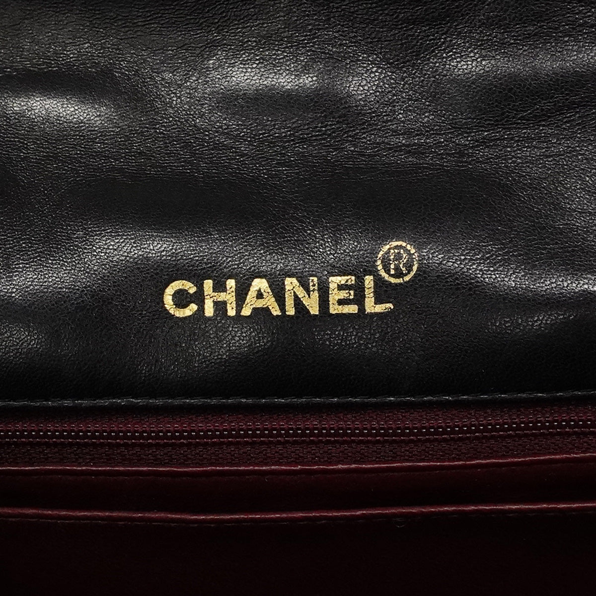 【6ic3577】シャネル ショルダーバッグ マトラッセ チェーンショルダー ラムスキン ブラック ゴールド金具【中古】レディース
