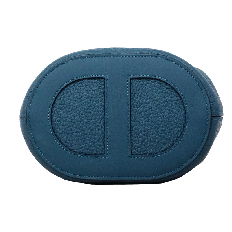 【6ic3578】エルメス ハンドバッグ インザループ18 トリヨンクレマンス ブルータイ シルバー金具 K刻印【中古】レディース