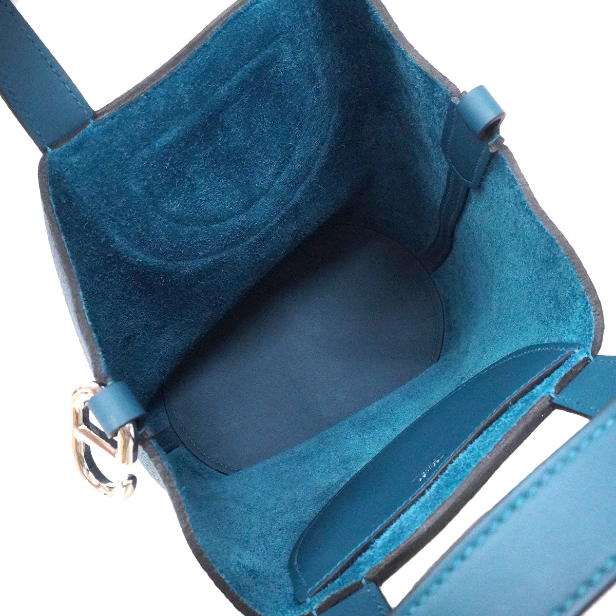 【6ic3578】エルメス ハンドバッグ インザループ18 トリヨンクレマンス ブルータイ シルバー金具 K刻印【中古】レディース