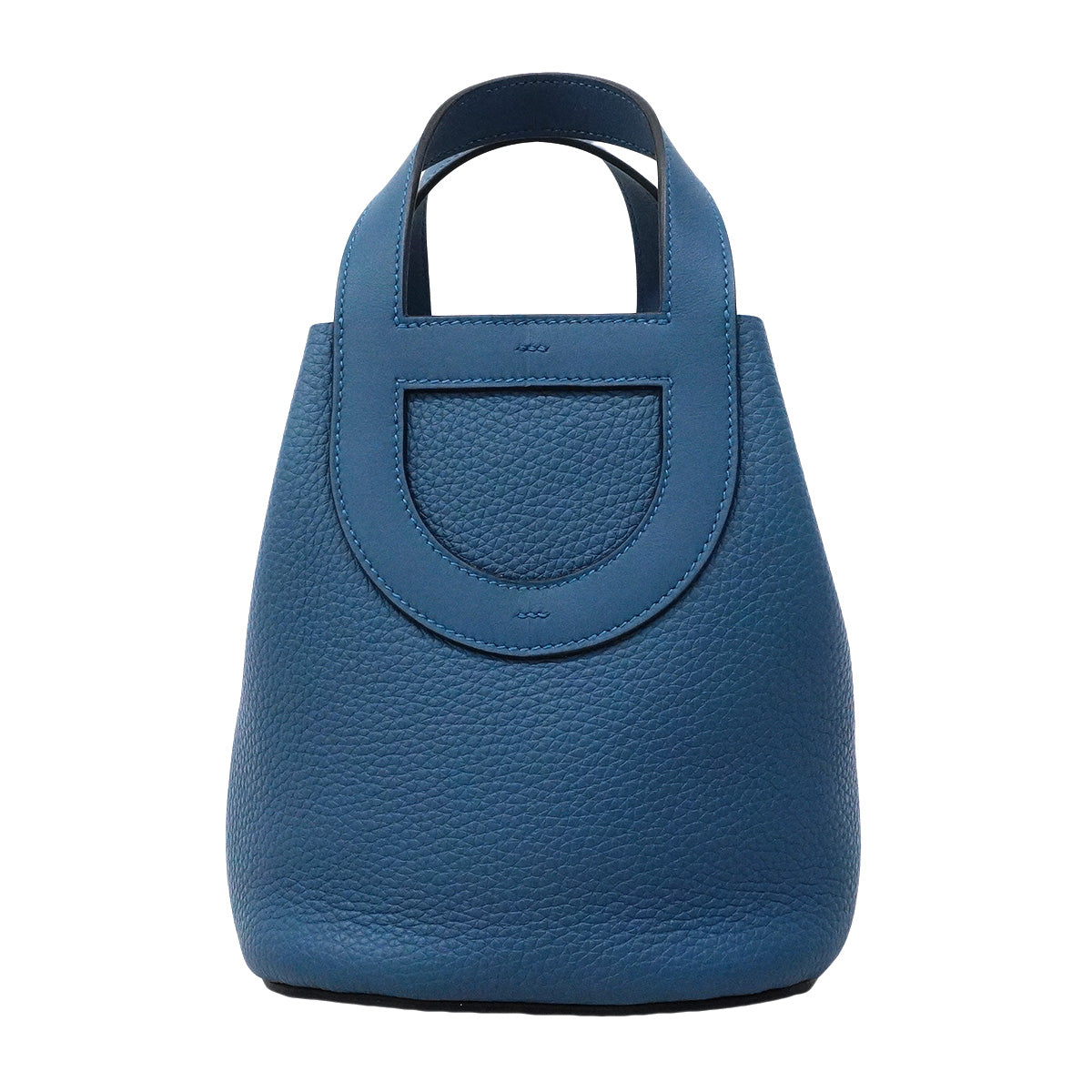 【6ic3578】エルメス ハンドバッグ インザループ18 トリヨンクレマンス ブルータイ シルバー金具 K刻印【中古】レディース