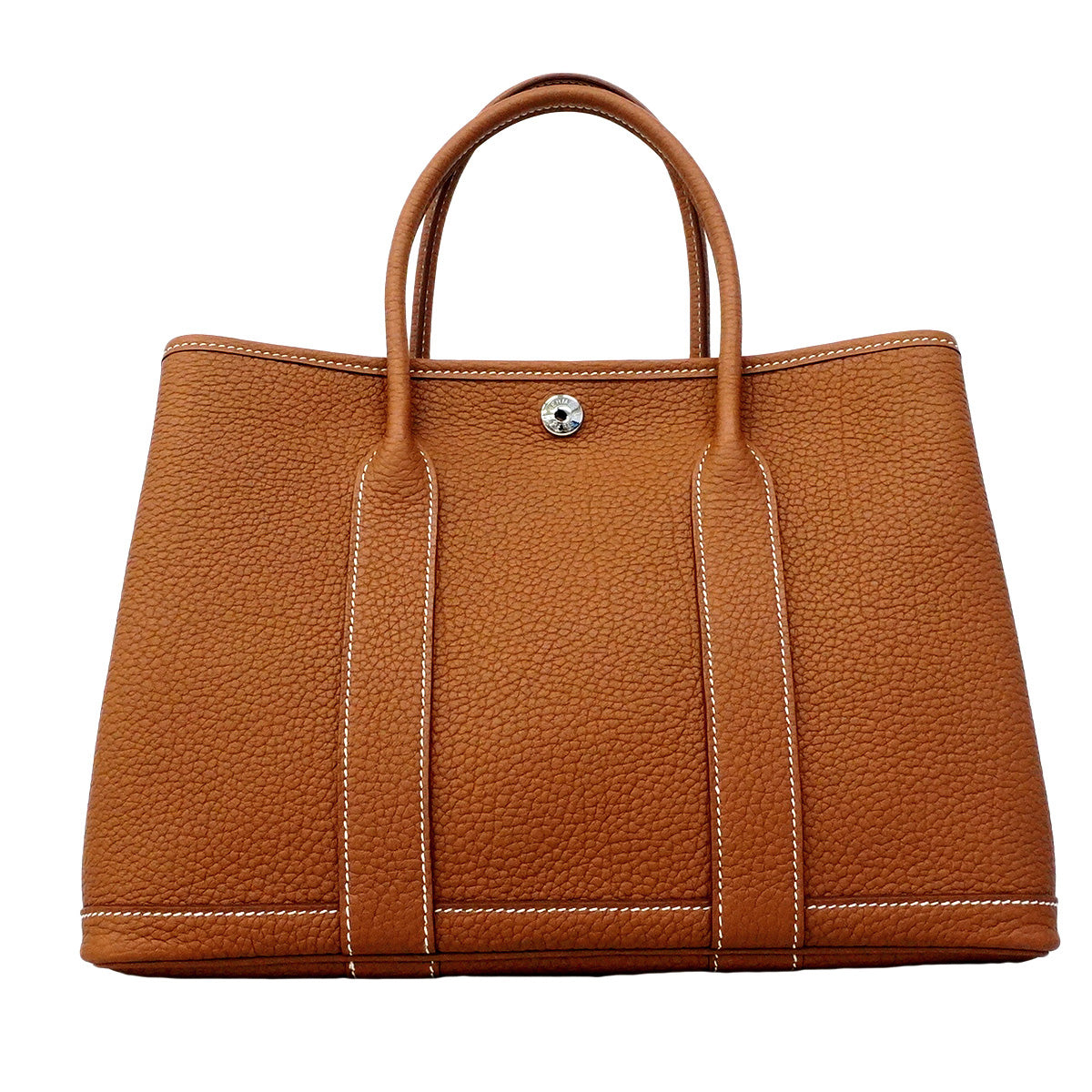 【6ic3579】エルメス トートバッグ ガーデンパーティTPM ネゴンダ ゴールド シルバー金具 G刻印【中古】レディース
