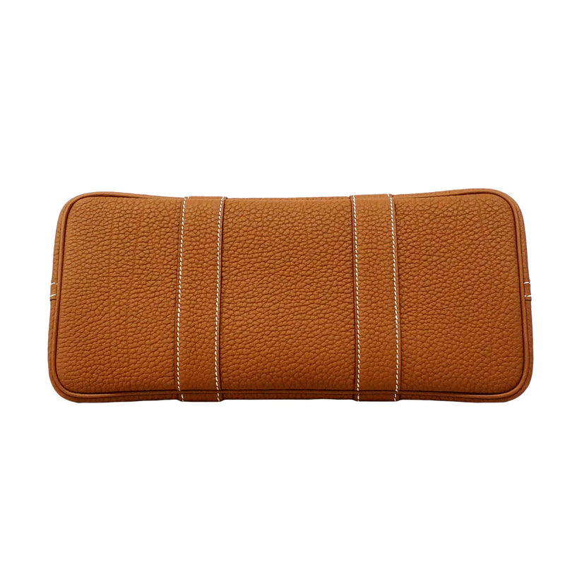 【6ic3579】エルメス トートバッグ ガーデンパーティTPM ネゴンダ ゴールド シルバー金具 G刻印【中古】レディース