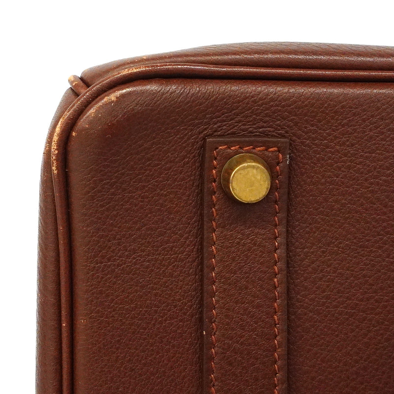 【6ic3580】エルメス ハンドバッグ バーキン35 トゴ ノアゼット ゴールド金具 □A刻印【中古】レディース