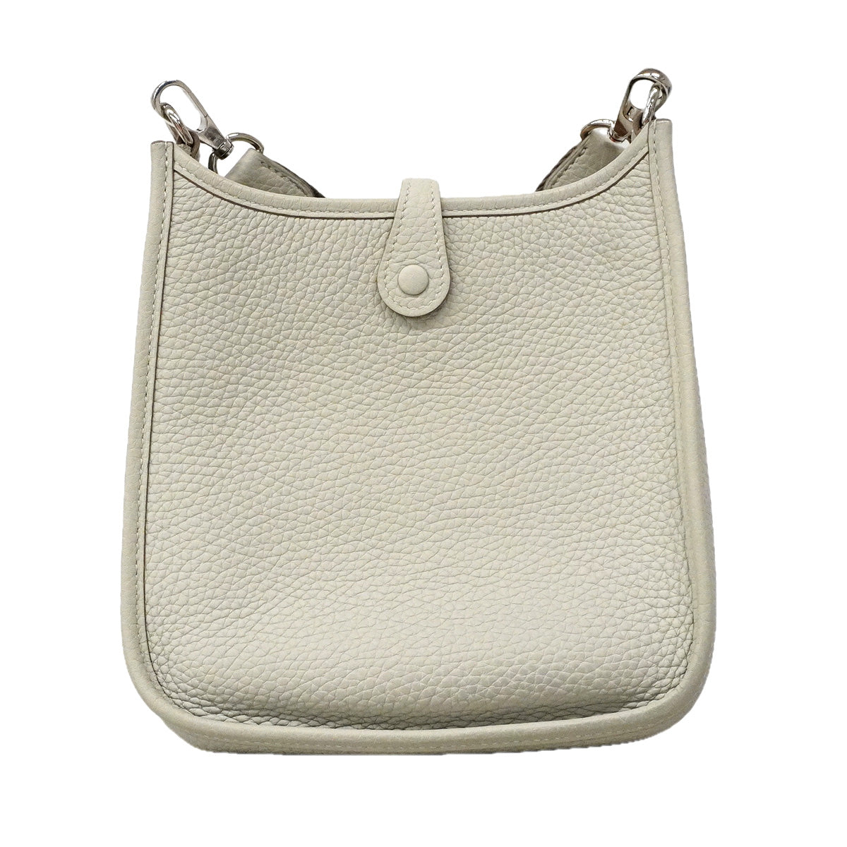【6ic3593】エルメス ショルダーバッグ エヴリンTPM トリヨンクレマンス パールグレー シルバー金具 Y刻印【中古】レディース